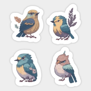 Cute Birds Sticker Pack 6 Sticker